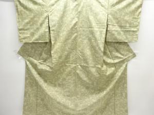 未使用品　草花模様織り出し西陣お召着物